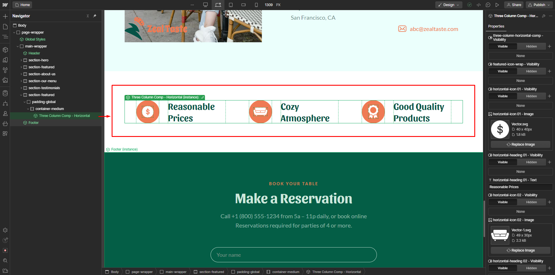 Services Process Section